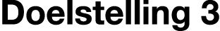 Doelstelling 3