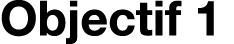 Objectif 1