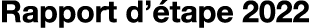 Rapport d’ tape 2022