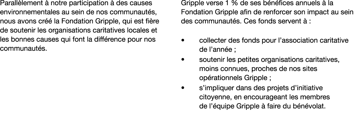 Parall lement  notre participation   des causes environnementales au sein de nos communaut s, nous avons cr   la Fon...