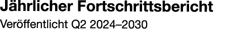J hrlicher Fortschrittsbericht Ver ffentlicht Q2 2024–2030 